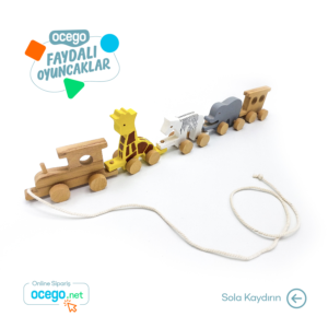 AHŞAP SİRK HAYVANLARI TRENİ