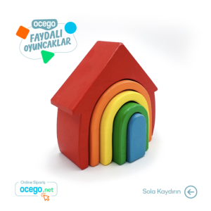 WALDORF AHŞAP EV KIRMIZI