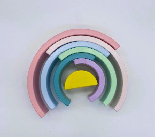 AHŞAP GÖKKUŞAĞI 7Lİ PEMBE